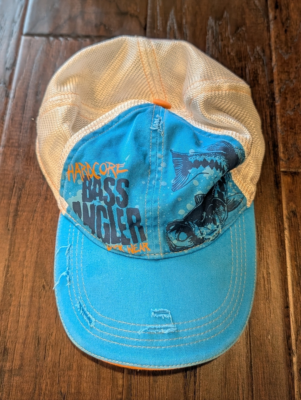 BUCK WEAR Hardcore Bass Angler  Mesh-Back Trucker Hat